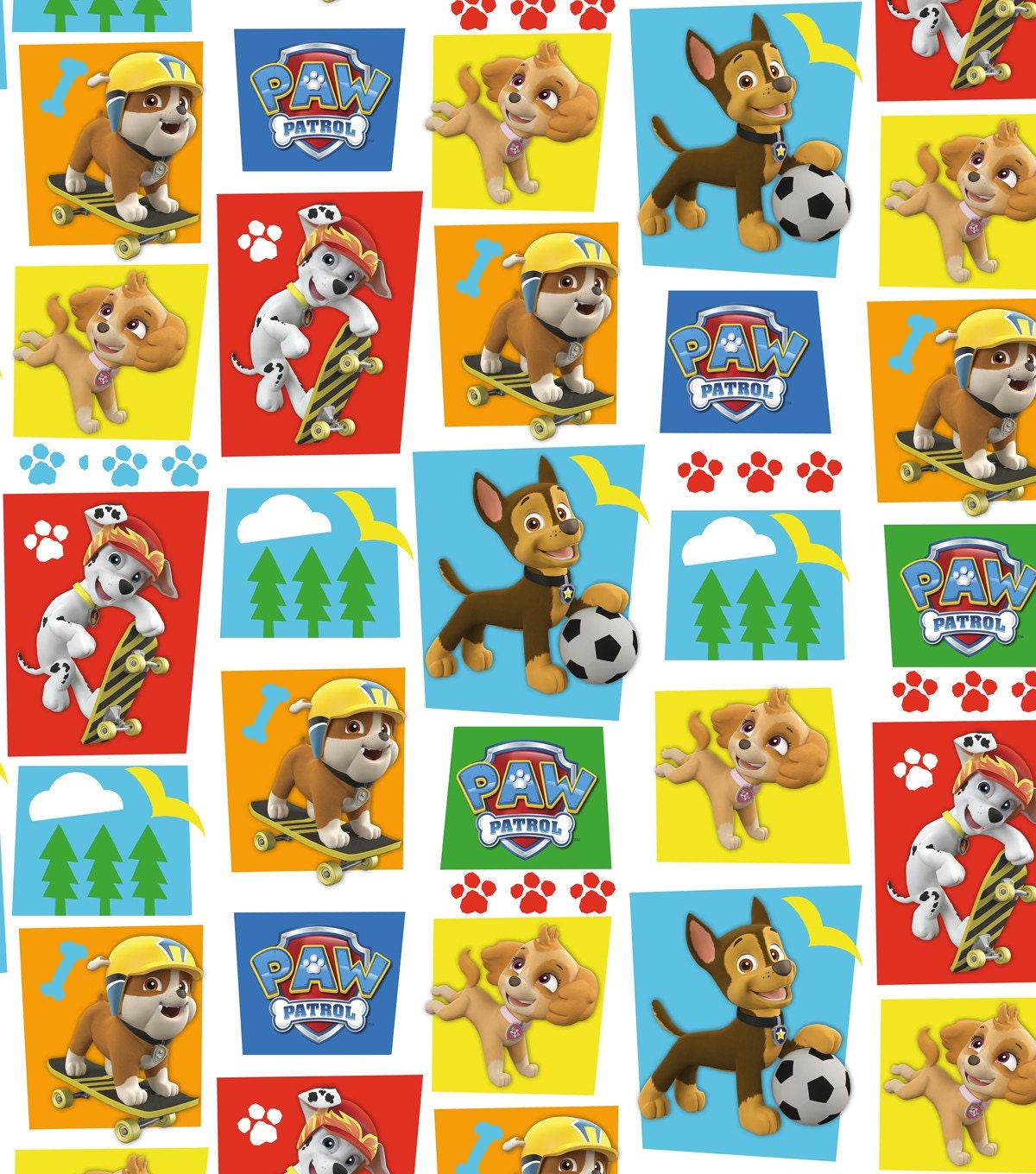 David Textiles Paw Patrol Rad Pups Cotton Fabric