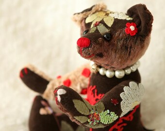 BEKKIEBEARS ooak artist bear Flower