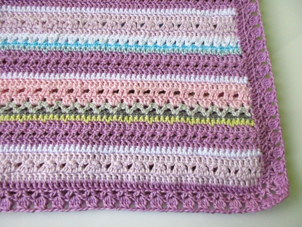 Fantasy crochet baby blanket patternPretty by BlageCrochetDesign