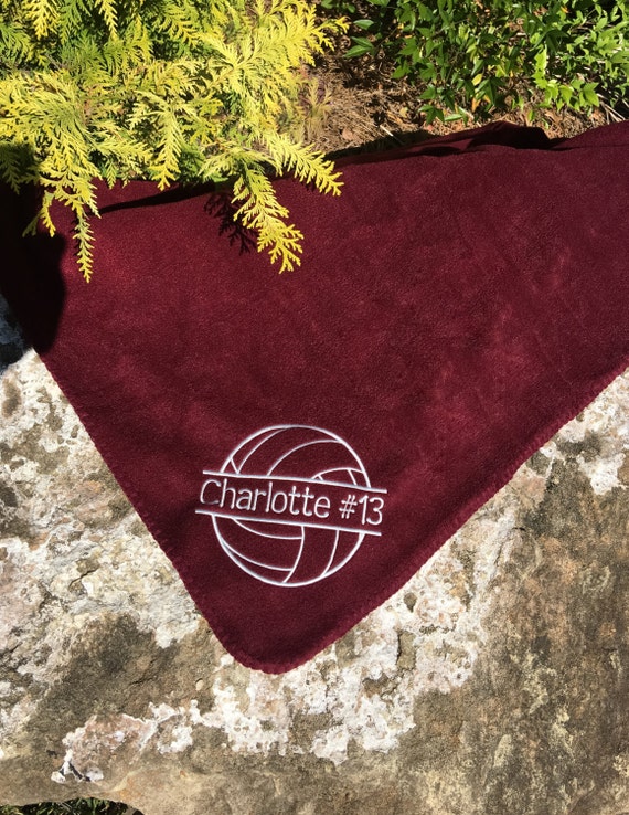 Volleyball blanket Personalized Volleyball Fleece Blanket