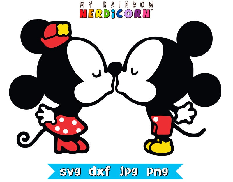 Download Mickey and Minnie Mouse Cuties kissing svg by ...