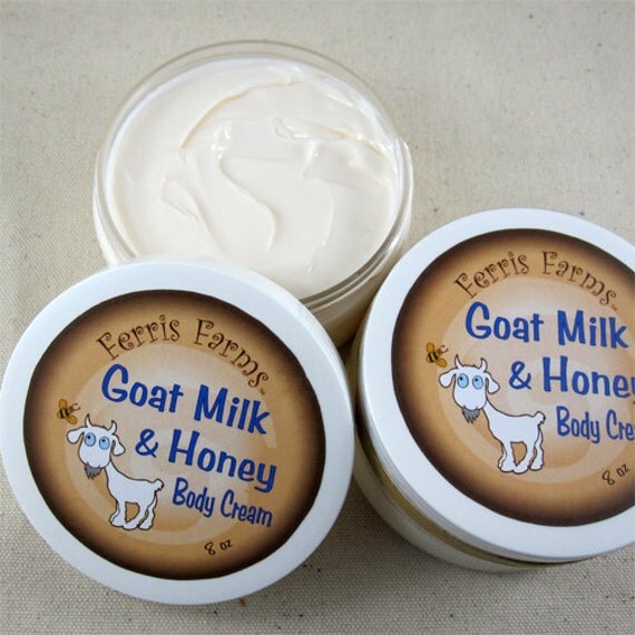 Goat Milk and Honey Body Cream Natural and Organic by FerrisArts