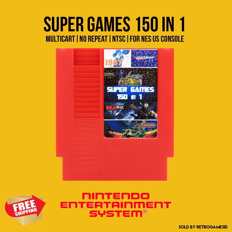 150 in 1 NES Nintendo No Repeat