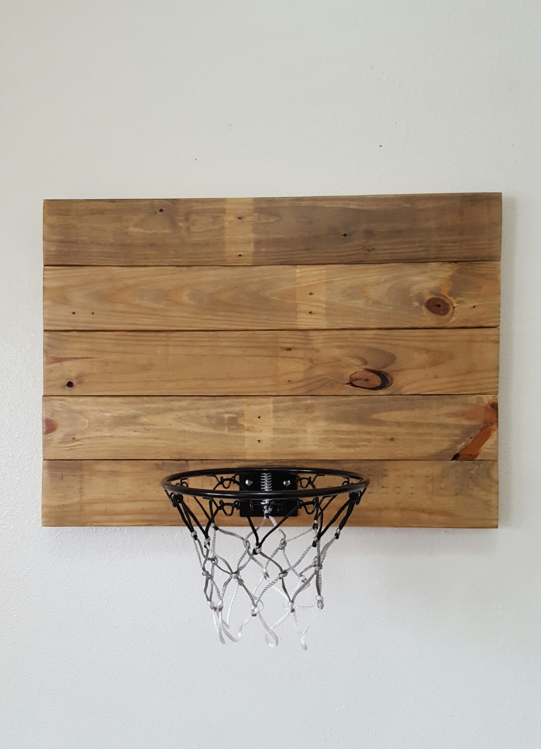 Reclaimed Wood Basketball Hoop. Wall Mounted by BlueFoxFurnishings