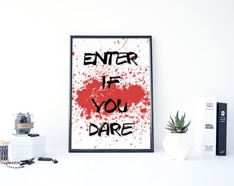 Enter if you dare | Etsy