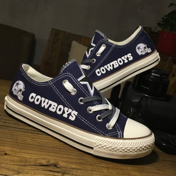Dallas Cowboys tennis shoes fashion womens canvas by bbkknniiss