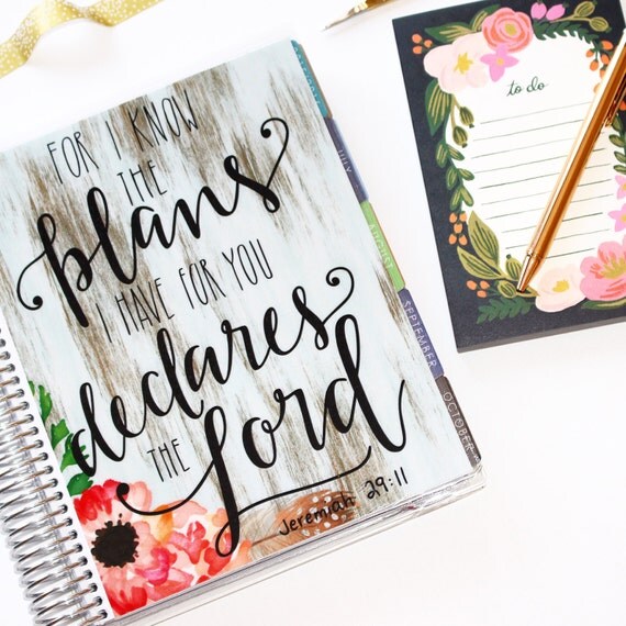 Erin Condren Cover Set I Know The Plans 10 Mil