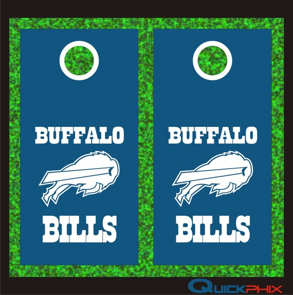 Buffalo Bills Cornhole Board Decal Set 6pc. by QuickPhixCreations