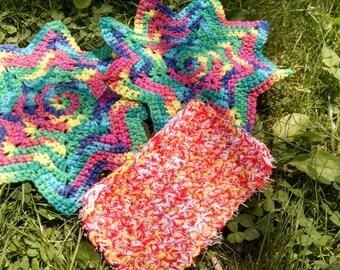 Star Dishcloths and Scrubber