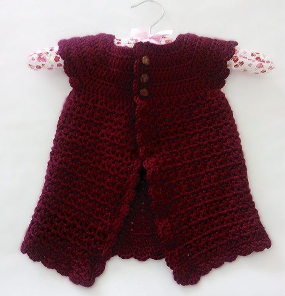 Crochet Baby Cardigan 9/12 months