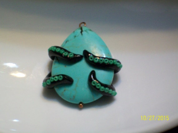 Turquoise Tentacle Pendant