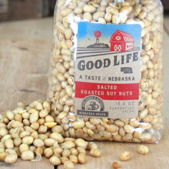 Salted & Roasted Nebraska Soy Nuts BNEB5008 by NebraskaRedZone