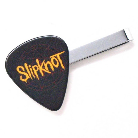 Slipknot Tie Bar Clip Guitar Pick Slip Knot Heavy Metal White