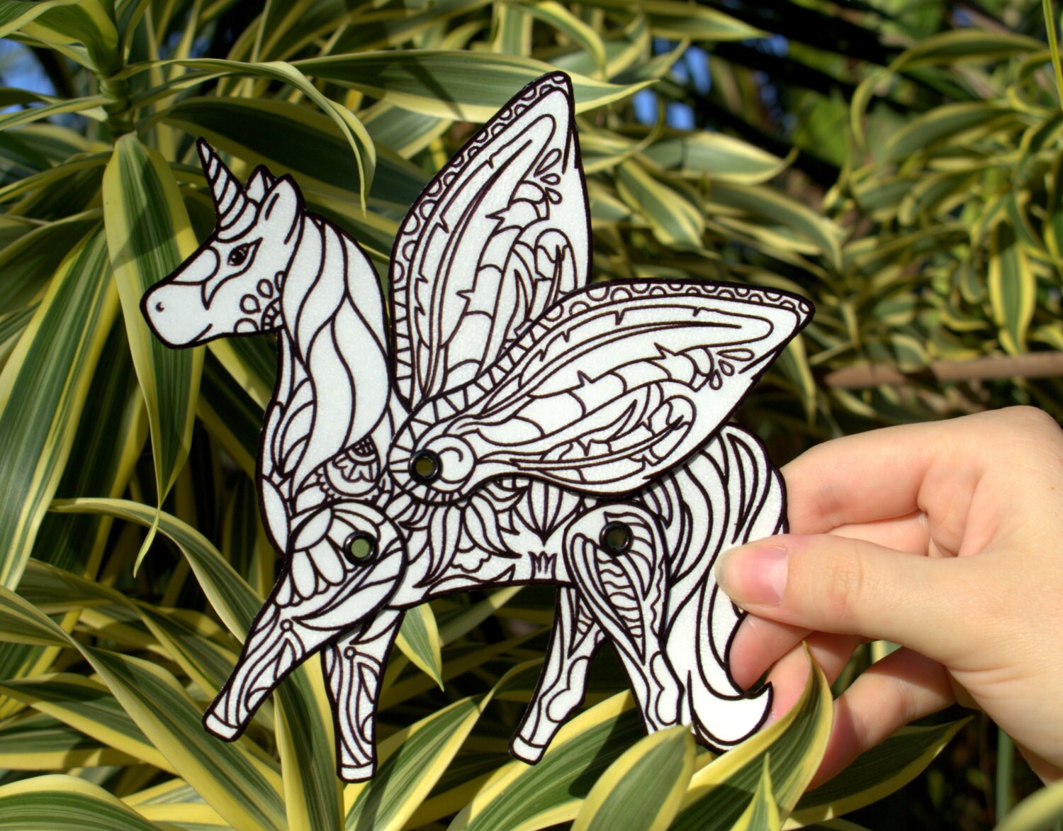 unicorn paper doll unicorn articulated model cute unicorn