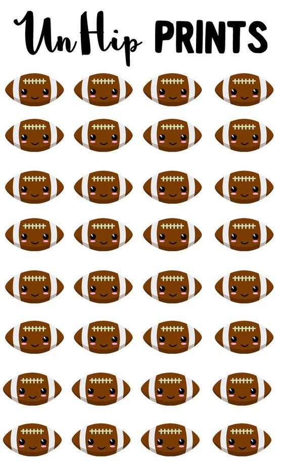 Sports Stickers Football Stickers Kawaii Sports Planner Stickers 