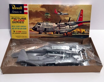 Vintage (1960) **RARE** C-130A HERCULES Tactical Air Command Transport Revell Model Kit (MIB Factory Sealed)