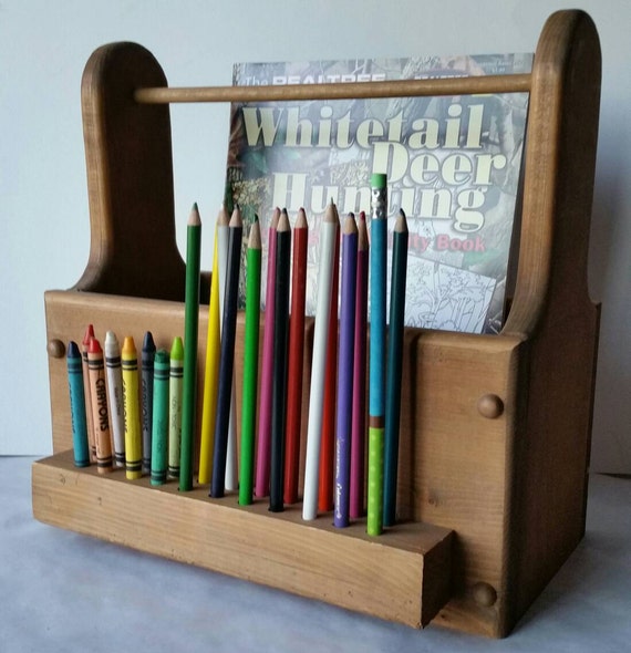 Download Coloring Book and Crayon Holder Colored Pencil Holder