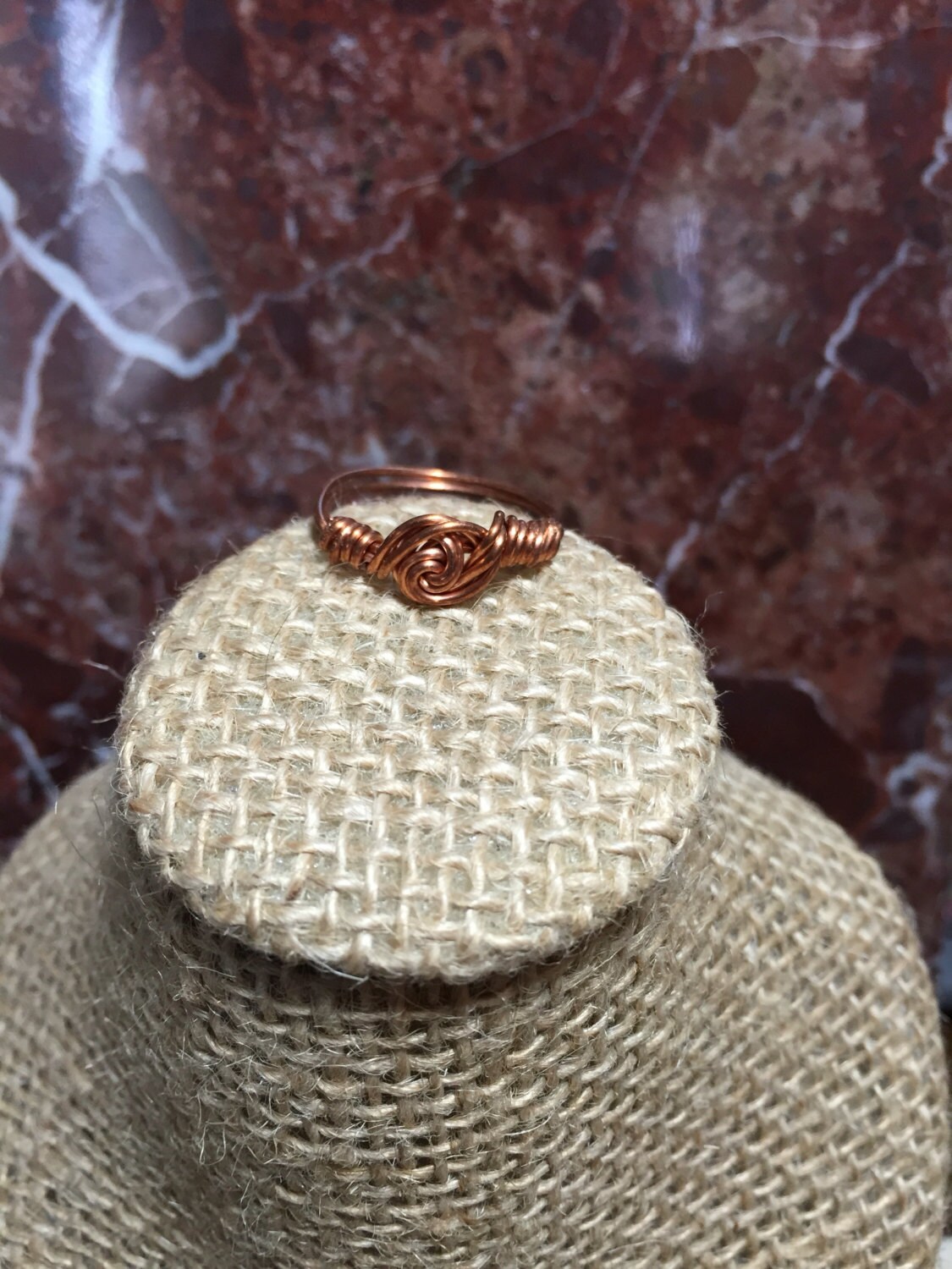 Copper rosetta ring arthritic copper ring by BellasJewelryTree