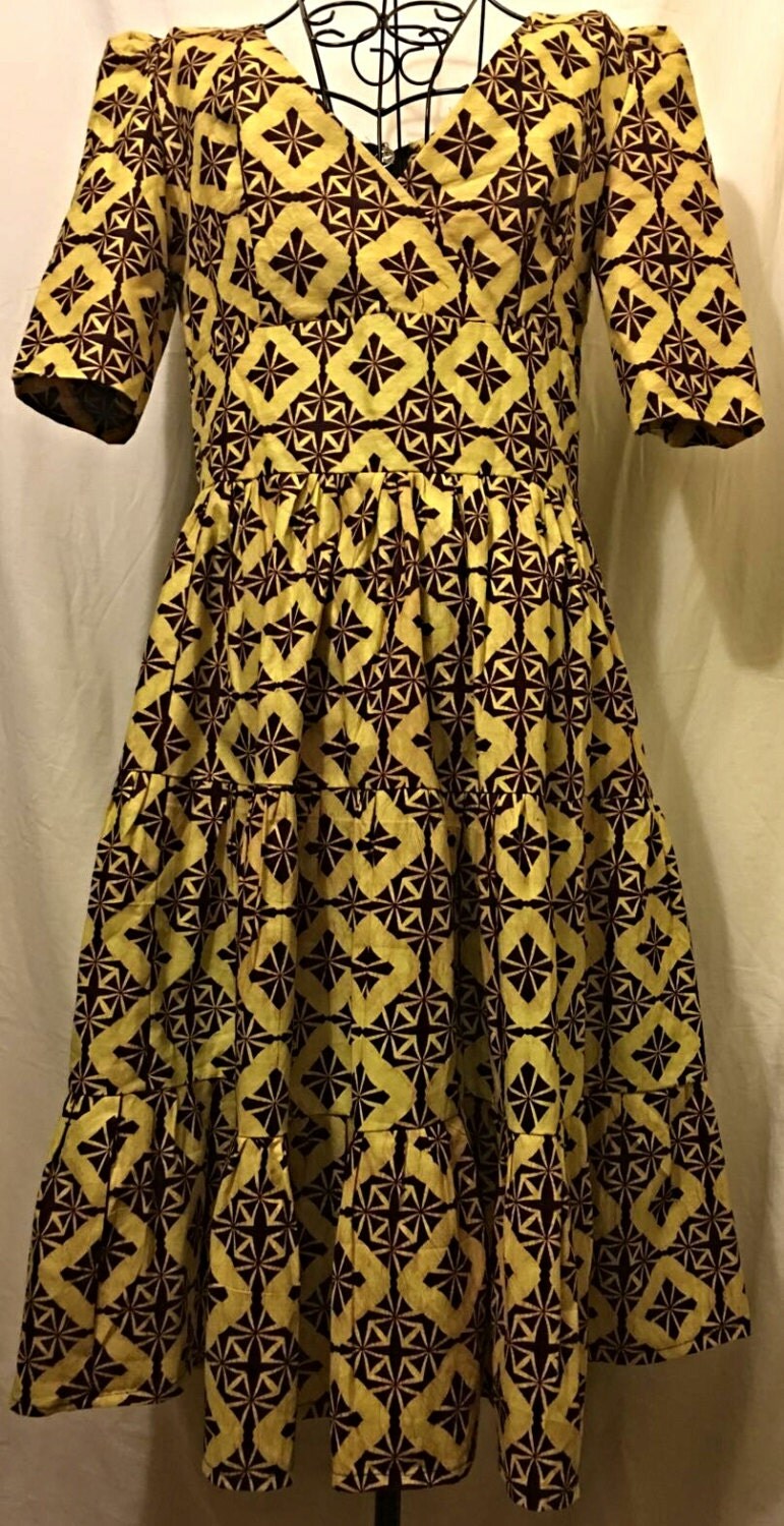 African Print Summer Dress