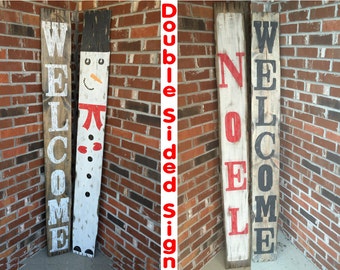 Wood Christmas signs, Wood Christmas decor, Christmas decorations, Snowman decor, Noel signs, Snowman Signs, Noel decor, Xmas decor, Welcome
