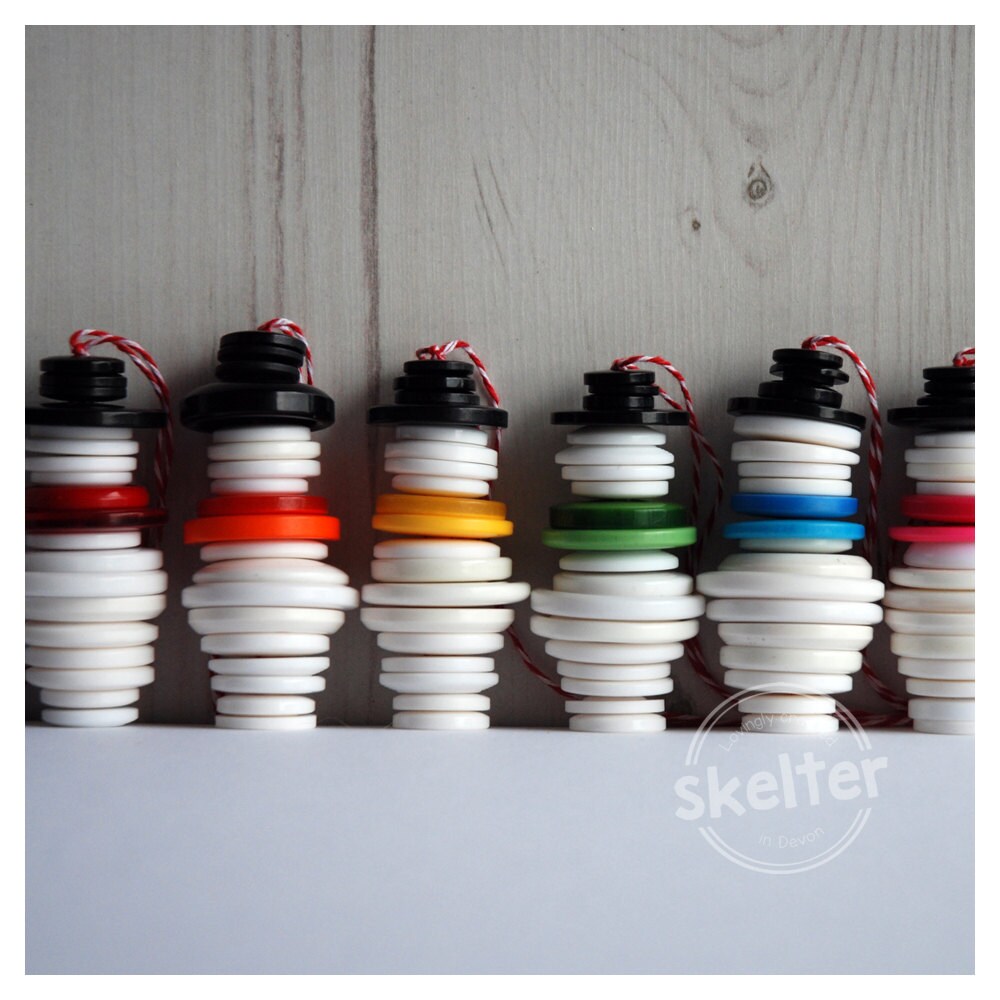 button snowman christmas tree decoration handmade button button snowman christmas tree decoration handmade button