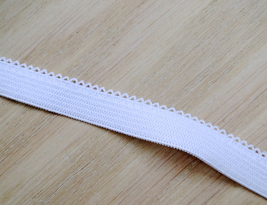 Woven underwear elastic 1/2 11mm wide black or