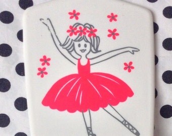 1960's Ballerina Plastic Mirror Toy