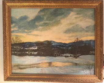 Signed B.T. Antey Hudson Valley Painting