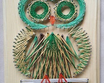 Popular items for owl string art on Etsy