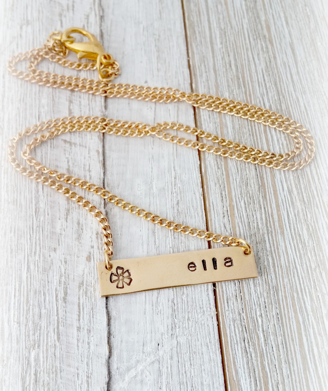 Personalized Name Necklace, Gold