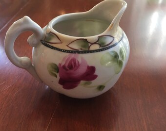 Vintage floral Pitcher /Creamer