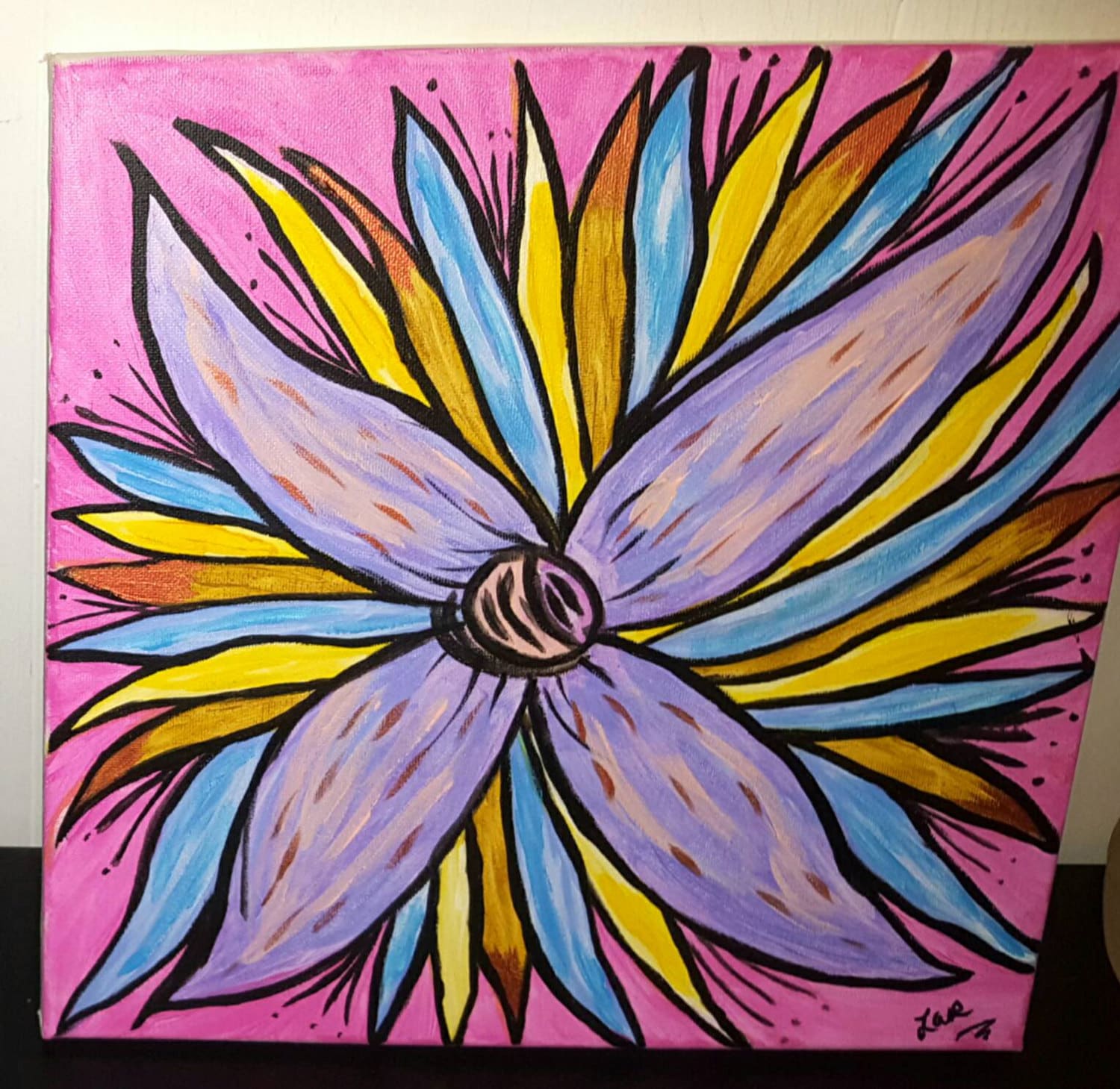 Painting Floral Burst by PhoenixAnnST on Etsy