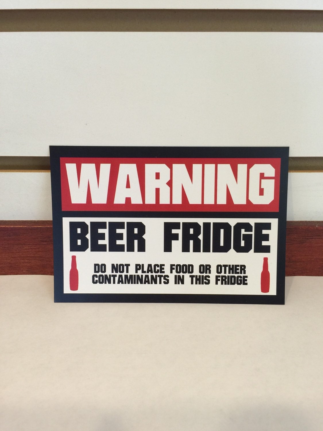 WARNING BEER FRIDGE Magnet