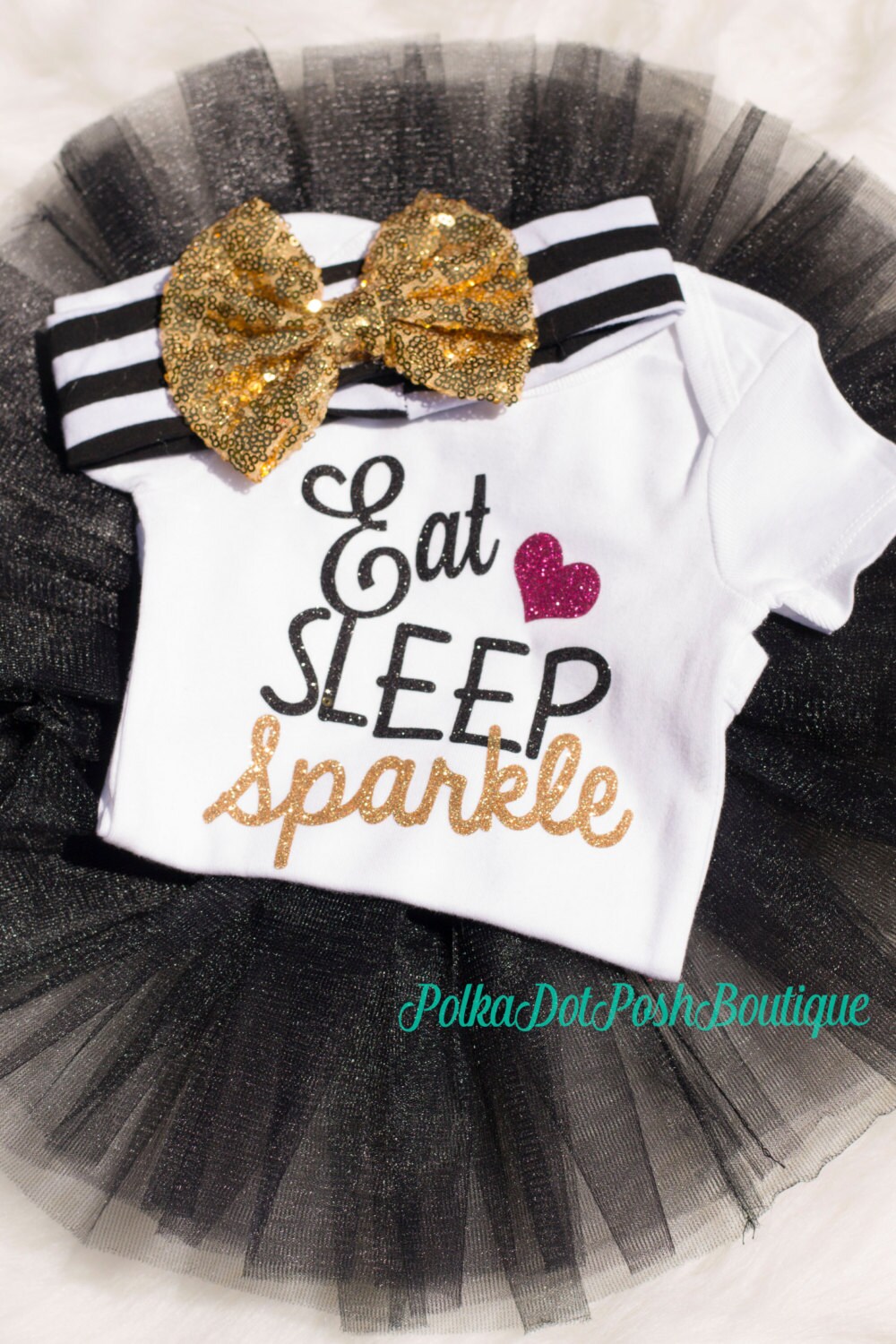 Baby Girl Clothes Baby Girl Glitter Bodysuit Baby Girl