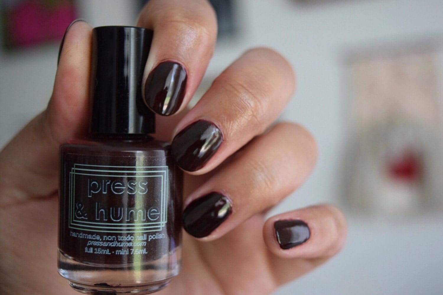 Demonbreun deep blood red nail polish Fall 2016 handmade