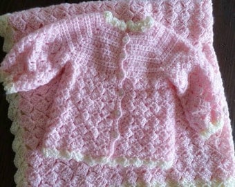 Items similar to Crochet Pattern Granny Square Baby Blanket, Sweater ...