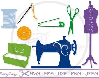 SVG files Sewing Hobby, Cutting files, Svg Files, SVG for Silhouette, Svg files Cricut, Scan N Cut, Vector files, eps files, Sewing Machine
