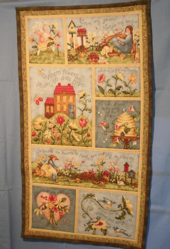 Spring Wall Hanging Panel Quilt