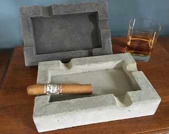 Concrete Cigar Ashtray, concrete ashtray, cigar ashtray, Gifts for men, Father's Day Gift, Anniversary Gift, Birthday Gifts, Groomsmen Gifts