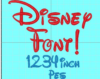 Disney Font Embroidery PES Instant Download