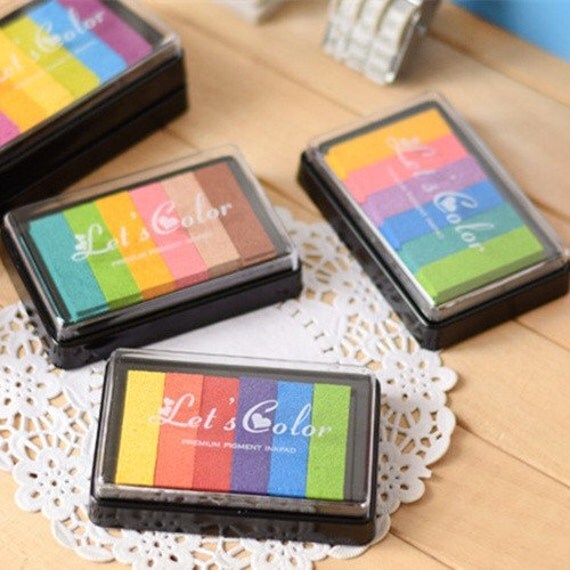 Gradient color pad DIY Scrapbooking Pigment ink pad Fabric