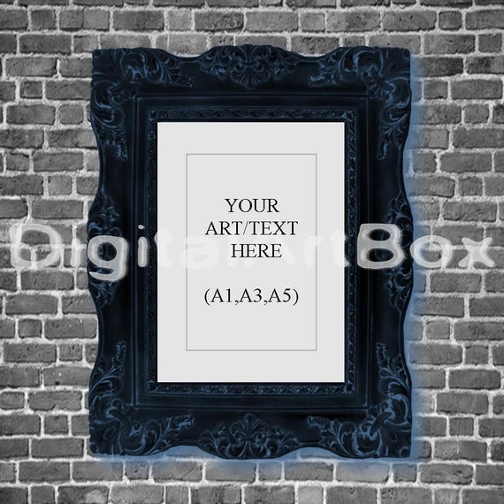 A3 Vertical Ornate FrameDisplay and Frame A5Back by DigitalArtBox