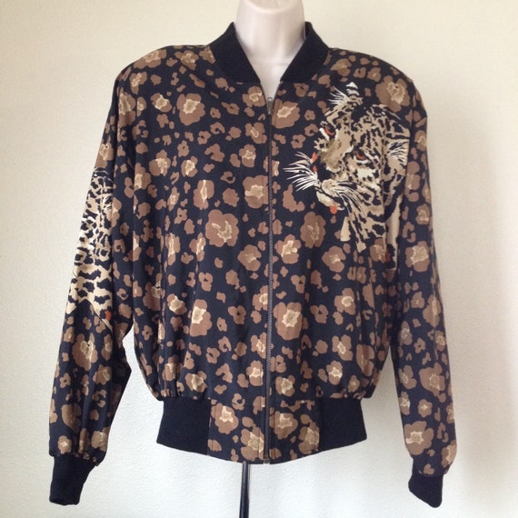 cheetah zip up jacket