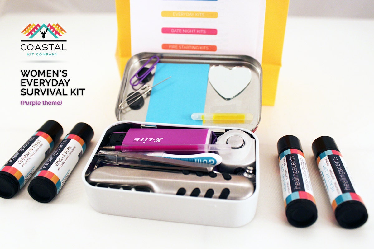 Women's Everyday Survival Kit Purple Theme by coastalkitco