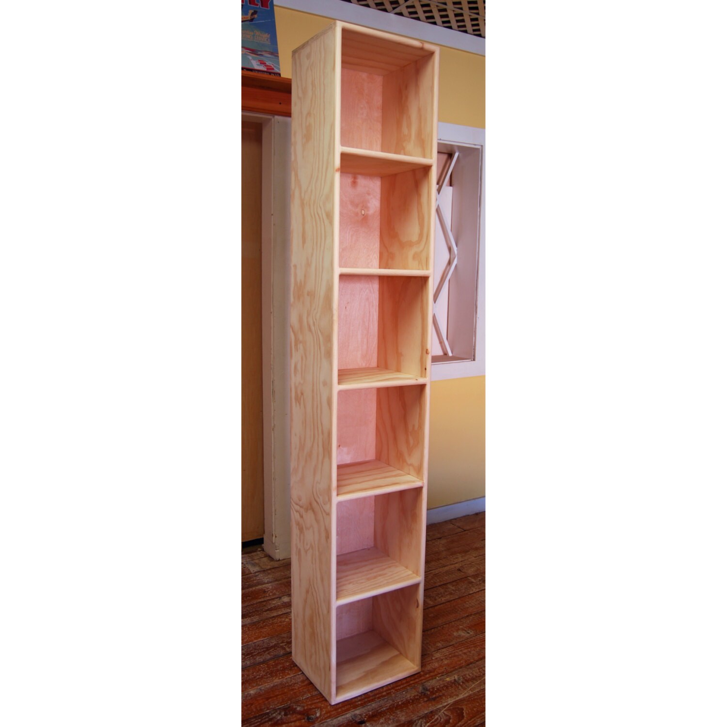 Six Cube Bookshelf Finished/Unfinished Modern Apartment