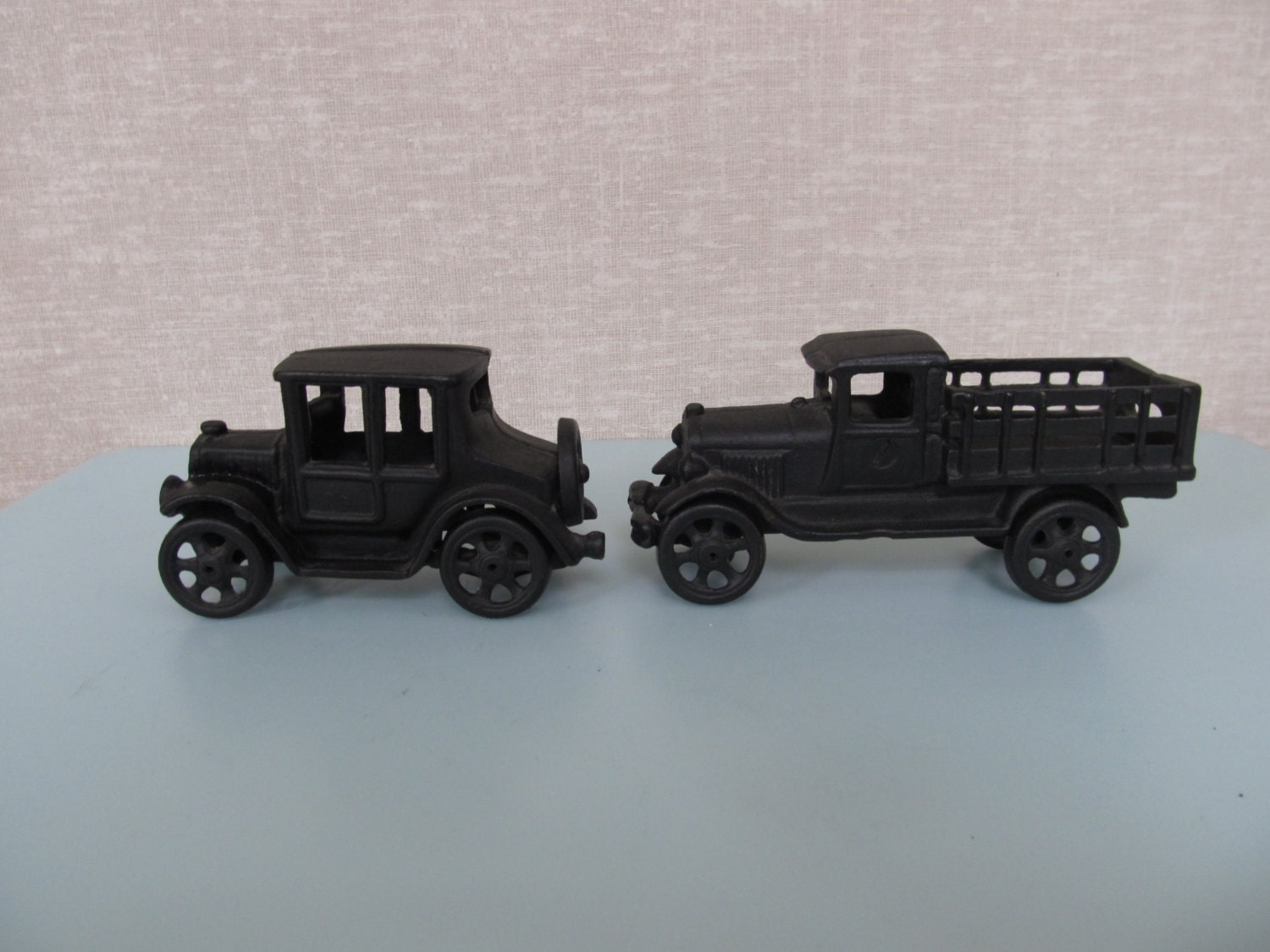 cast iron cars and trucks