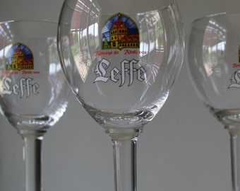 Vintage Leffe Belgium Beer Goblets, Vintage Beer Goblets, Vintage Beer Glasses, Belgium Beer, Gift For Him, Beer