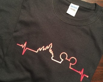 Disney Heartbeat / Heartbeat of a Disney Addict T-Shirt
