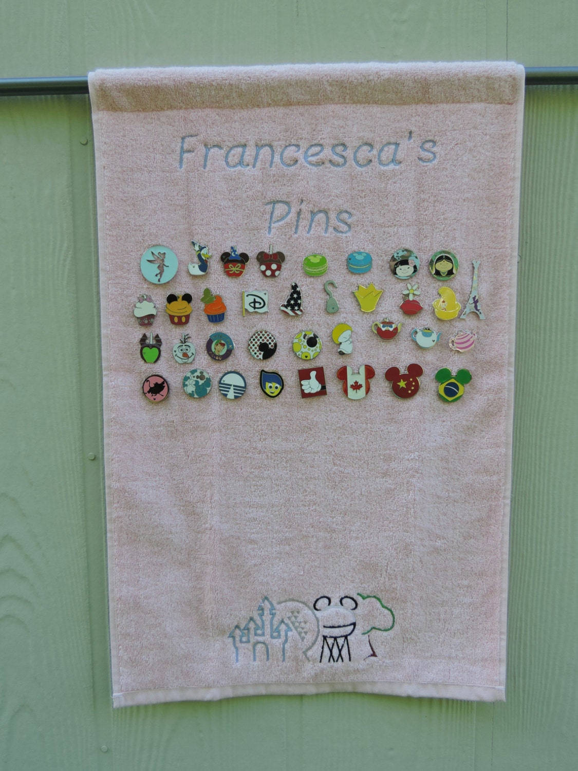 Custom Disney Pin Holder Four Parks One World Personalized