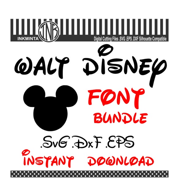 Download WALT svg Font Walt Disney Font Alphabet Design svg eps dxf